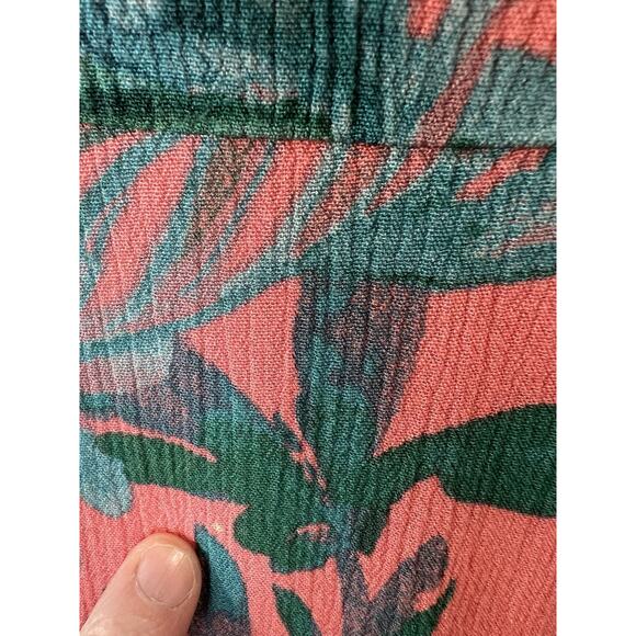 Cynthia Rowley Women’s Dress Size L 12 Multicolor Floral Tropical Beachy Vibrant - Picture 7 of 10